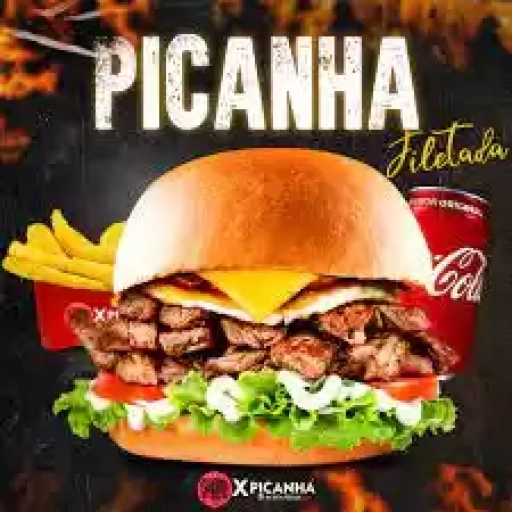 X-Picanha + Batata Pequena + Refrigerante 200ml