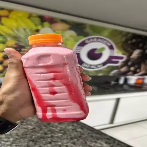 Morango ao Leite na Garrafa 500ml