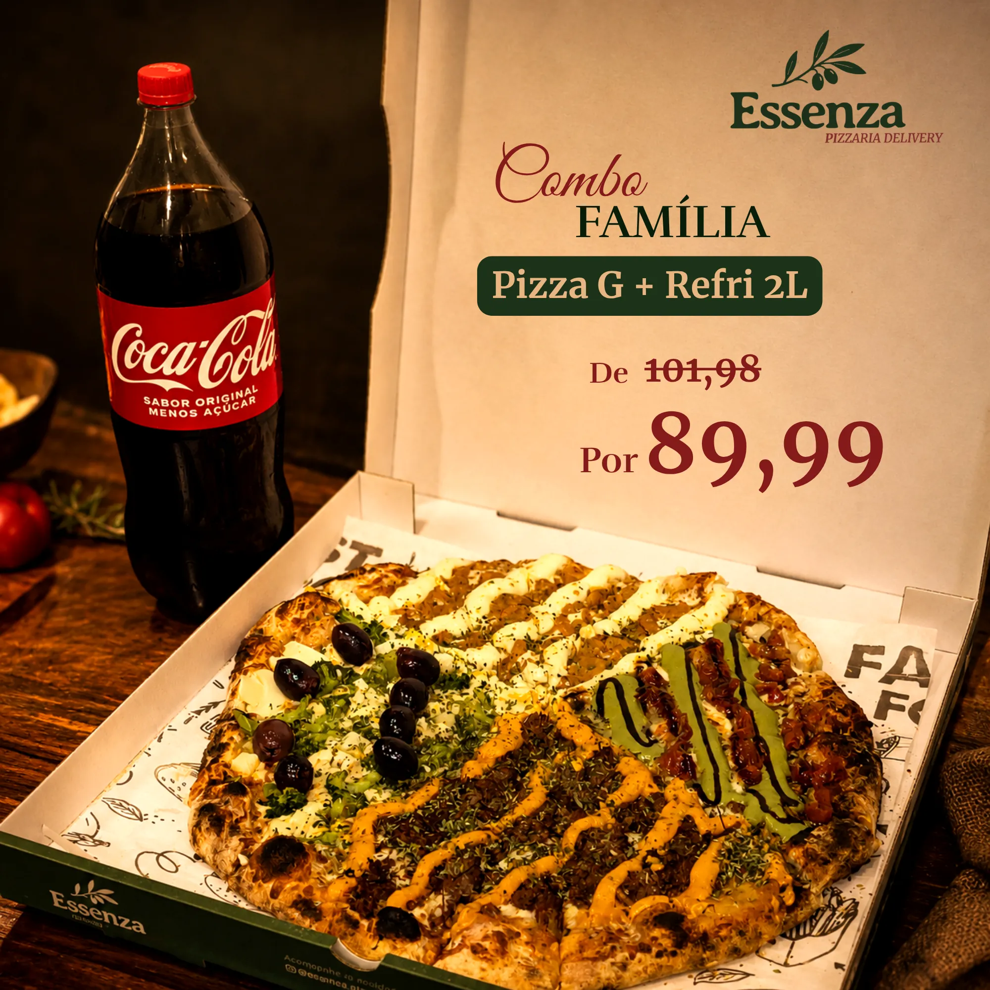 PROMOÇÃO | COMBO FAMÍLIA (REFRI GRÁTIS)